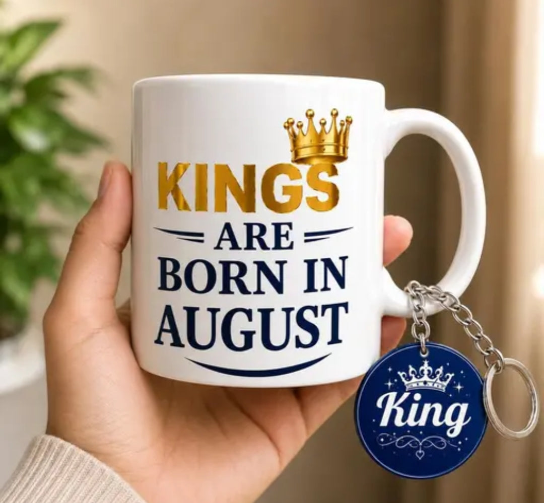 Kings are born in August Mug By HappyMonk