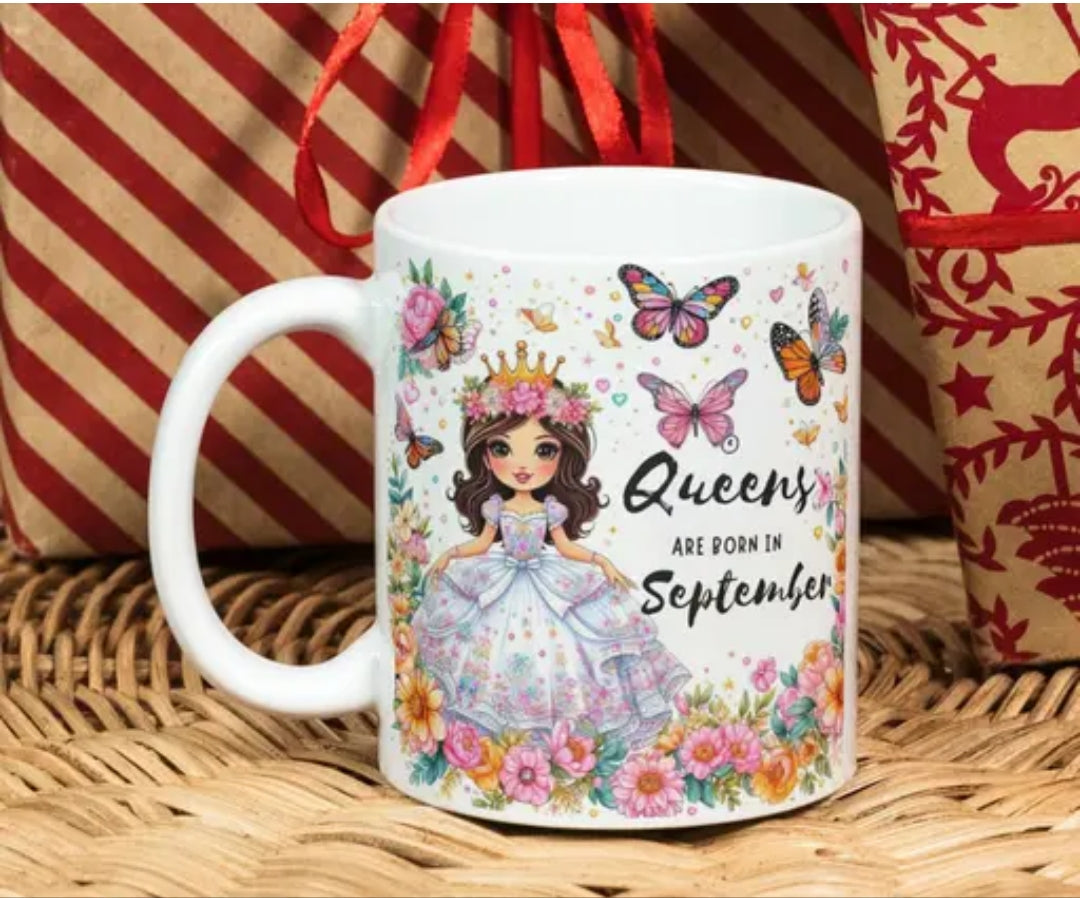 Queens are Born in September Special Mug By HappyMonk 🧡