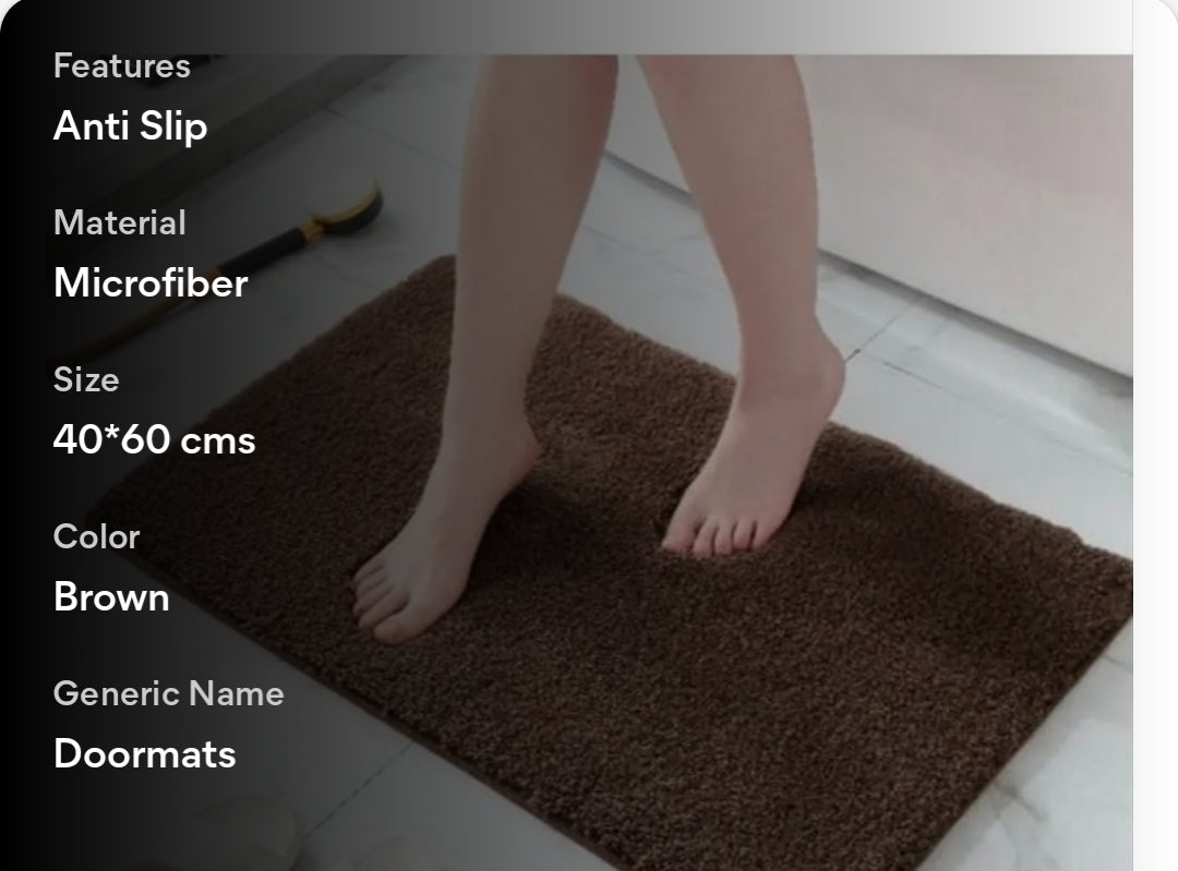 Makhmali Chocolate Brownie Doormat By HappyMonk