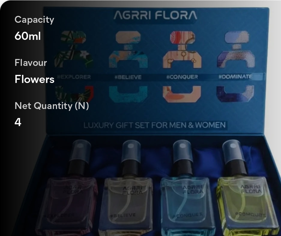 HappyMonk Luxury Perfume Fragrances, Pack of 4, Premium Luxury Long Lasting Perfume