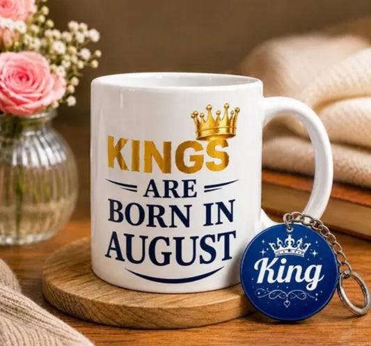 Kings are born in August Mug By HappyMonk