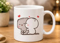 Cute Hugging Cat Mug By HappyMonk