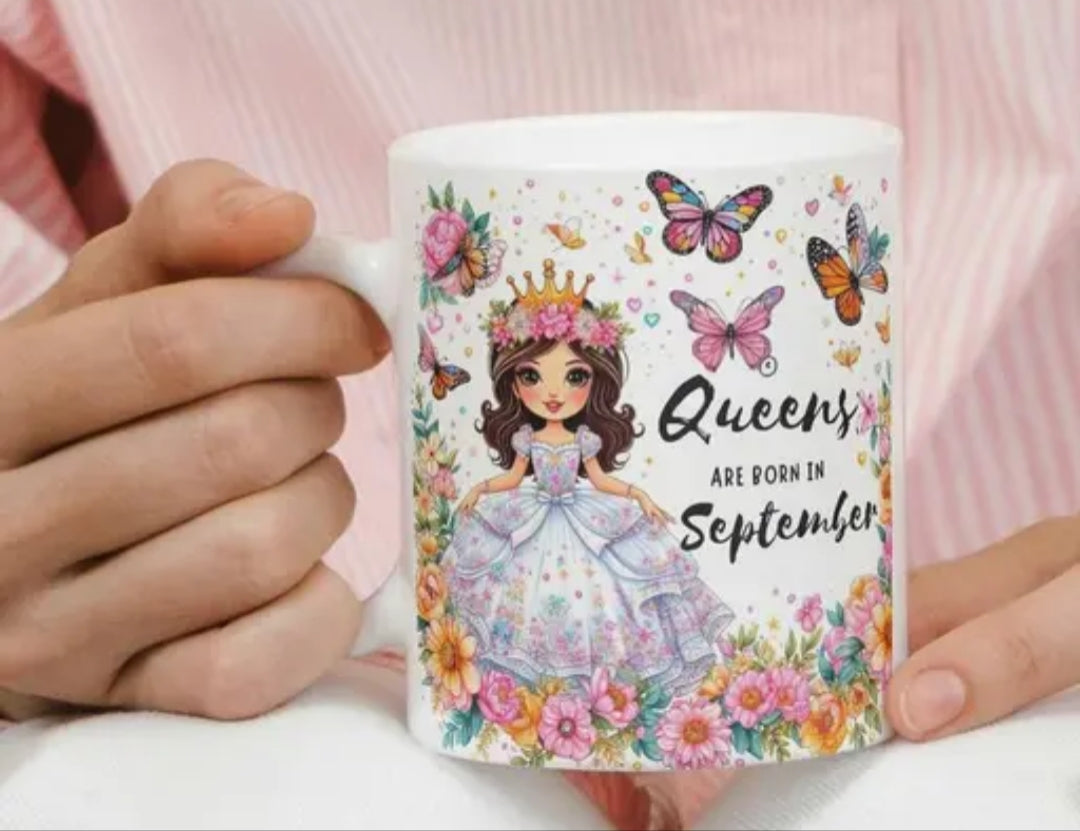 Queens are Born in September Special Mug By HappyMonk 🧡