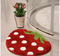 Happy Monk Red Strawberry Doormat