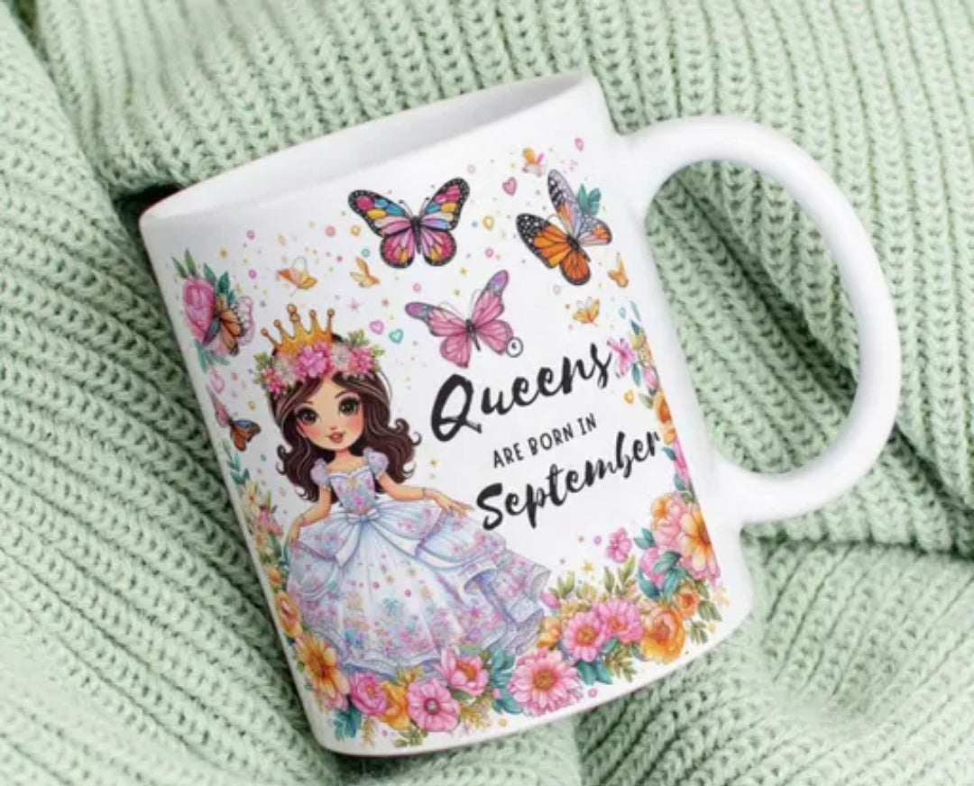 Queens are Born in September Special Mug By HappyMonk 🧡